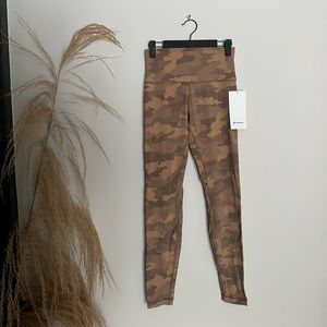 Lulu Lemon Tan Camo Align Leggings